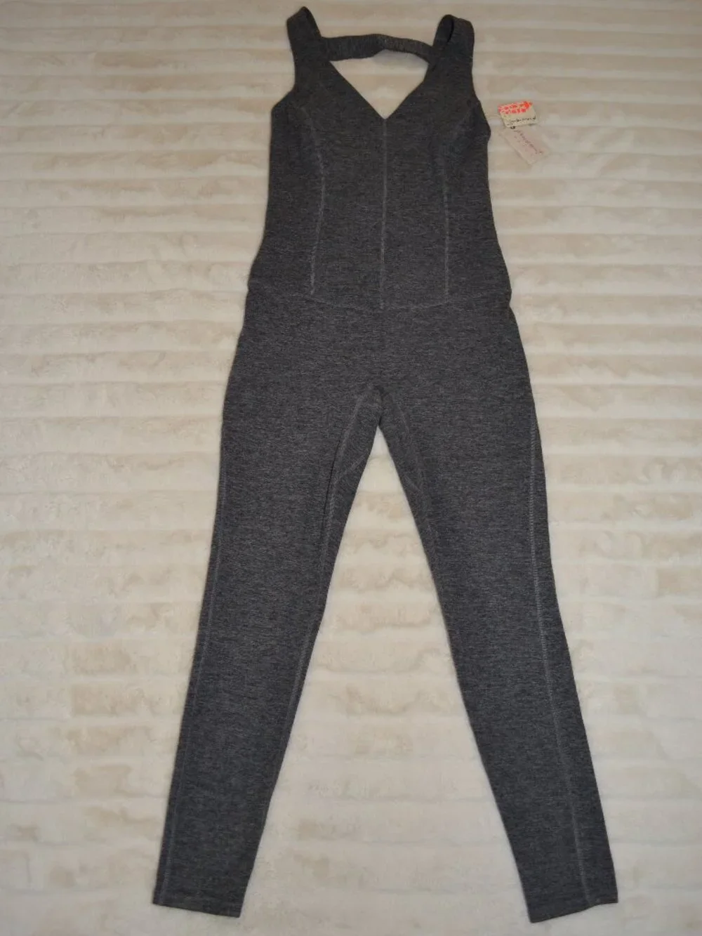 Free People NEW FP Movement x Hatch Never Better Heather Grey One piece Size S